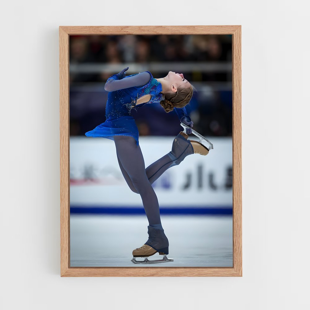 Poster Étoile Glacée – affiche Patinage artistique (vue 4)